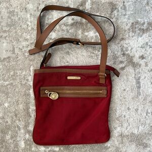 Michael Kors Red Nylon Crossbody Bag